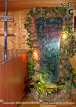 Декоративная водная панель в оформлении барной стойки.