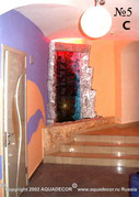 Один из декоративных водопадов компании АКВА-ДЕКОР в оформлении офиса.