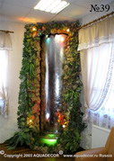 Наибольшей популярностью у заказчиков пользуется отделка водопадов «под камень» с декорированием искусственными растениями.